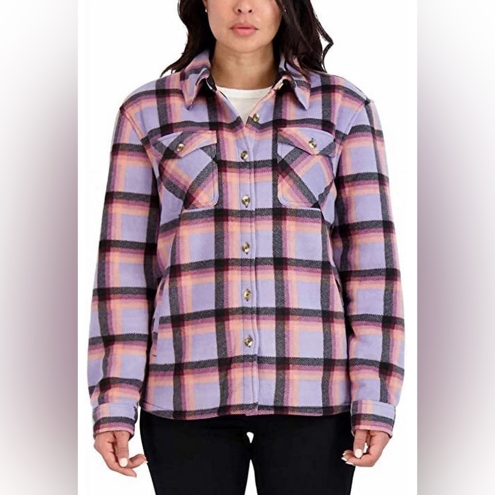 SAGE Collective Sherpa Lined Shirt Jacket - Picture 2 of 10